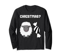 Funny Christmas Scrooge Baa Bah Humbug Uomo Donna Bambini Maglia a Manica