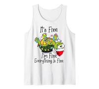 Funny Christmas Turtle It's fine I'm fine Everything is fine Canotta