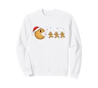 Funny Christmas Videogame Cookie Gingerbread Felpa