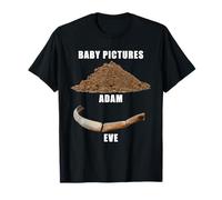 Funny Clean Bible Character Humor - Adam & Even Baby Photos Maglietta