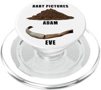 Funny Clean Bible Character Humor - Adam & Even Baby Photos PopSockets PopGrip per MagSafe