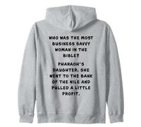 Funny Clean Bible Character Humor - Moses Profit Joke Felpa con Cappuccio