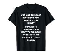 Funny Clean Bible Character Humor - Moses Profit Joke Maglietta