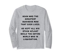 Funny Clean Bible Character Humor - Noah Flood Joke Maglia a Manica