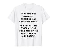 Funny Clean Bible Character Humor - Noah Flood Joke Maglietta