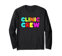 Funny Clinic Dicendo Retro Rainbow Team Sarcastico Maglia a Manica
