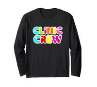Funny Clinic Dicendo Retro Rainbow Team Sarcastico Maglia a Manica