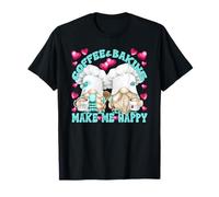 Funny Coffee And Baking GNOME Mom And Dad for GNOME Lover Maglietta