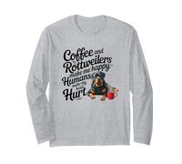 Funny Coffee And Rottweilers Make Me Happy Not Humans Maglia a Manica