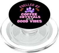 Funny Coffee Crystals and Good Vibes Witch Citazione Halloween PopSockets PopGrip per MagSafe