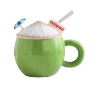 Funny Coffee Cup With Straw Lid Cute Ceramic Drinkware | Women Aesthetic Mug Coffee Cups For Home Office Apartment Dorm Farmhouse Summer Party Birthday Holiday