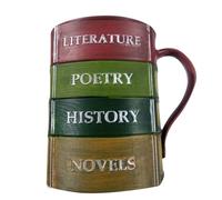 Funny Coffee Mug - Handmade Colored Book Resin Tea Cup | Heat-resistant Drinkware Mugs, With Ergonomic Handle for Whiskey, Juice Beer Cocktails, Novelty Gift, Artistic Library Cup