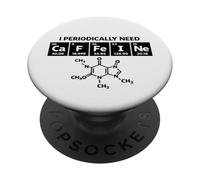 Funny Coffee Sistema Periodico "CaFFeINe" Caffè dicendo Caffè PopSockets PopGrip Adesivo