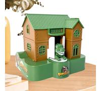 Funny Coin Bank - rubare la scatola di risparmio di denaro, scatola della casa dei dinosauri | Deglutizione automatica con effetti leggeri e musicali, Piggy divertente per bambini, giocattolo i