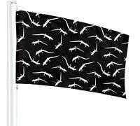 Funny Color Mermaids Flag 3x5 Ft Outdoor Double Sided 100% Polyester Duty Durable Flags With Preset Hole For Home Office Garden Holiday Decorations