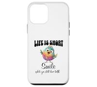 Funny Colorful Bird Shirt Cute Bird Humor Tee Life Is Short Custodia per iPhone 12 mini