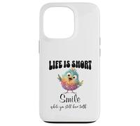 Funny Colorful Bird Shirt Cute Bird Humor Tee Life Is Short Custodia per iPhone 13 Pro