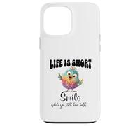 Funny Colorful Bird Shirt Cute Bird Humor Tee Life Is Short Custodia per iPhone 13 Pro Max