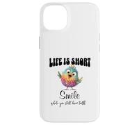 Funny Colorful Bird Shirt Cute Bird Humor Tee Life Is Short Custodia per iPhone 14 Plus