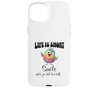 Funny Colorful Bird Shirt Cute Bird Humor Tee Life Is Short Custodia per iPhone 15 Plus