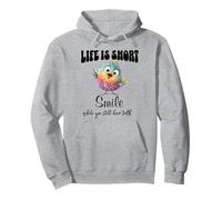 Funny Colorful Bird Shirt Cute Bird Humor Tee Life Is Short Felpa con Cappuccio