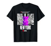 Funny Colorful New YorkCity Jelly Bear Gum Artwork Graphic Maglietta