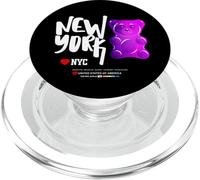 Funny Colorful New YorkCity Jelly Bear Gum Artwork Graphic PopSockets PopGrip per MagSafe