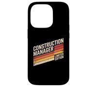 Funny Construction Manager Edizione Limitata Retro Detto Custodia per iPhone 14 Pro