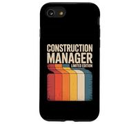 Funny Construction Manager Retro Edizione Limitata Detto Custodia per iPhone SE (2020) / 7/8