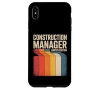 Funny Construction Manager Retro Edizione Limitata Detto Custodia per iPhone XS Max