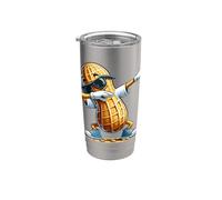 Funny Cool Dabbing Peanut Cartoon Character Dab Dance Nut Bicchiere termico in acciaio inox doppia parete
