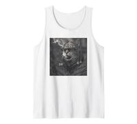 Funny Cool Rapper Cat Retro Hip Hop Meme Canotta