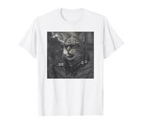 Funny Cool Rapper Cat Retro Hip Hop Meme Maglietta