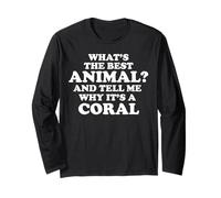 Funny Coral Saying Tshirt Hilarious Coral Joke Maglia a Manica