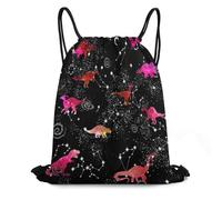 Funny Cosmic Borsa Coulisse Regolabile Borsa con Coulisse Unisex Zainetti per Viaggi Scuola Yoga 36X42Cm