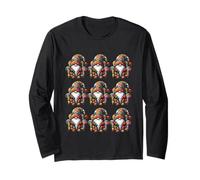 Funny Couch Potato Gnomes For Dad And Hippie Grandpa Life Maglia a Manica