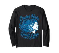 Funny Couples Cruising Hair Don't Care Vacation Maglia a Manica