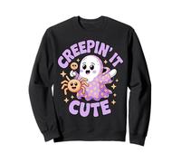 Funny Creepin´It Cute Ghost Halloween Felpa