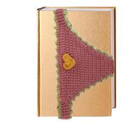 Funny Crochet Bookmarks - Underwear Shape Marker, 22cm Bikini Page Holders for Reading, Novelty Stationery Kit, Whimsical Design with Soft Yarn, Literary Tool for Saving Pages Decorating Books