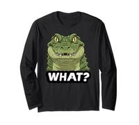 Funny Crocodile What Zoo Ragazzi Ragazze Bambini Maglia a Manica
