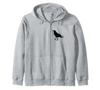 Funny Crow in Wellies Bird in Wellington Boots novità Felpa con Cappuccio