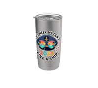 Funny Cruise Vacation This Week I Don't Give A Ship Bicchiere termico in acciaio inox doppia parete