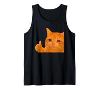 Funny Crying Orange Cat Meme Thumbs-up Weird Cat Face Meme Canotta