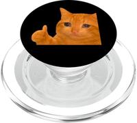 Funny Crying Orange Cat Meme Thumbs-up Weird Cat Face Meme PopSockets PopGrip per MagSafe