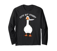 Funny Cute But Stabby Goose Maglia a Manica