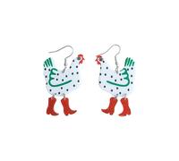 Funny Cute Kawaii Acrylic Big Rooster Chicken Panda Cat Bunny Sheep Drop Dangle Earrings for Women Girls