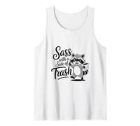 Funny Cute Panda Raccoon Sass with a Side of Trash Canotta