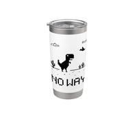 Funny Cute Pixel Offline T-Rex Game, Cool Dino Game, Gaming Bicchiere termico in acciaio inox doppia parete