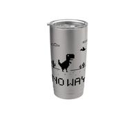 Funny Cute Pixel Offline T-Rex Game, Cool Dino Game, Gaming Bicchiere termico in acciaio inox doppia parete