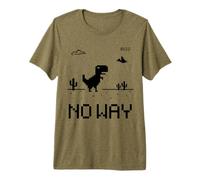 Funny Cute Pixel Offline T-Rex Game, Cool Dino Game, Gaming Maglietta Premium